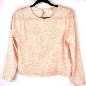 Banana Republic printed peach top